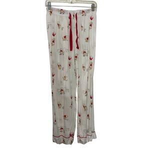 Disney Store Winnie The Pooh Women MED Elastic Drawstring Lounge Pajamas Pants